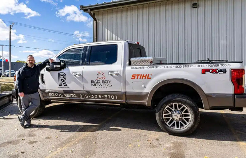 Ralph’s Rental owner and truck